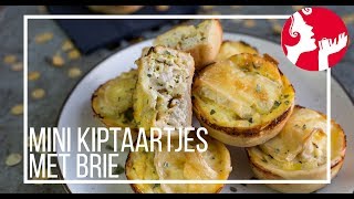 Mini kiptaartjes met brie  OhMyFoodness [upl. by Bremble]