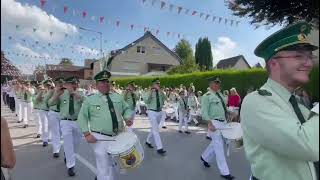 Schützenfest Morken Harff Kaster 2023 Große Musikparade Badenweiler [upl. by Refinne]