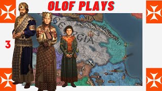 Olof Plays Crusader Kings III  EP 3  The Heartless Queen Tamar [upl. by Jemimah831]