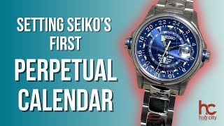 Setting Seikos First Perpetual Calendar [upl. by Nereil]