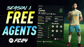 FC 24 BEST FREE AGENTS SEASON 1 [upl. by Hanej181]