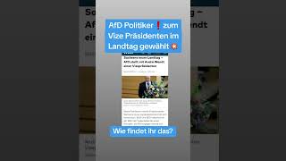 AfD Politiker❗zum Vize Präsidenten im sächsischen Landtags gewählt💥 [upl. by Elesig]