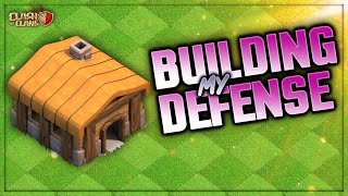 BUILDING MY DEFENSE BASE on my TH2 TH2 Lets Play [upl. by Lettig516]