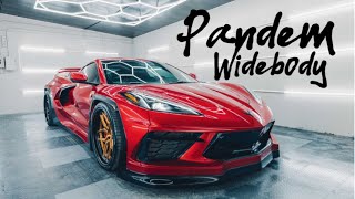 We Built a Pandem Widebody C8 Corvette With No visible Bolts [upl. by Aubine]