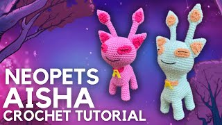 NEOPETS AISHA  FREE AMIGURUMI PATTERN [upl. by Airrehs]