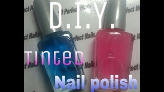 DIY How To Make Your Own Tinted Nail Polish [upl. by Sperry]