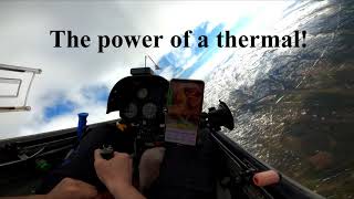 Gaining altitude in a good thermal LS4 [upl. by Leviralc]