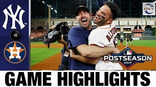 Jose Altuves walkoff HR sends Astros to World Series in Game 6  YankeesAstros MLB Highlights [upl. by Brey]