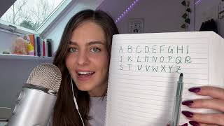 ASMR teaching you german basics [upl. by Yalahs429]