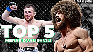 MERAB DVALISHVILI AS MELHORES VITÓRIAS NO UFC  Top 5 [upl. by Inge]