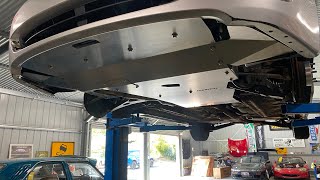 Subaru Impreza RS khanacross build part 11  Aerocutt aluminium skid plate [upl. by Azenav677]