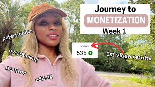 Can I monetize my channel in 6 months Week 1 [upl. by Aifas]