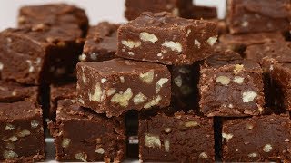 Chocolate Marshmallow Fudge Recipe Demonstration  Joyofbakingcom [upl. by Coit]