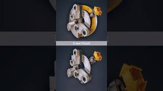 Three Jaw Chuck📌3D Cad Design basicmechanical engineering mechanicaldesigner youtube shorts [upl. by Demitria618]