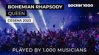 Bohemian Rhapsody  Queen played by 1000 musicians  Rockin1000 [upl. by Selig]