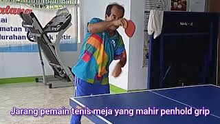 Perhatikan Cara Pegang Bet yang Jarang Dikuasai Pemain Tenis Meja [upl. by Notyalc]