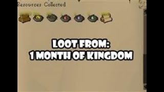 OSRS Loot from 1 Month of kingdom Maple and Mahogany only 2017 Money Maker [upl. by Dihgirb]