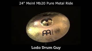 24quot Meinl Mb20 Chris Adler SIGNATURE Pure Metal Ride Cymbal [upl. by Sivatco]