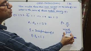 Two nuclei have their mass numbers in the ratio of 1 27 What is the ratio of their nuclear density [upl. by Egidio922]