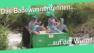 Das Badewannenrennen auf der Wurm [upl. by Notsecnirp]