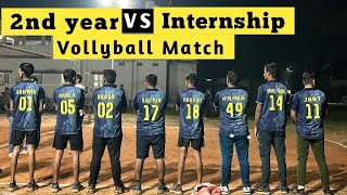 2nd year vs New Internship vollyball Match Jabalpur [upl. by Sands237]