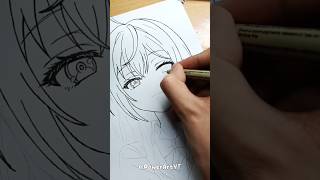 Alyasan  MANGA sketch【イラストメイキング】メイキング アナログ roshidere 創作 [upl. by Qulllon]