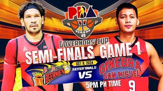 🔴LIVE PBA SMB VS GINEBRA SEMIFINALS GAME 1 LIVE SCORE smbliveupdate ginebraliveupdate pbalive [upl. by Adlen]