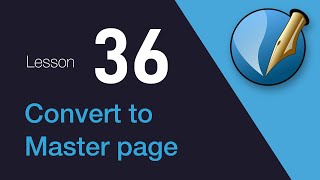 36 Convert to Master page in Scribus [upl. by Nyrad]