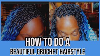 How To Step By Step quotNewquot Color Crochet Hairstyle [upl. by Akirehc]