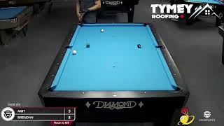 AMIT vs BRENDAN  Q1 BILLIARDS  TABLE 6  EvoSports [upl. by Leanor]