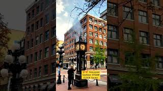 😍😍 Vancouver Gastown STEAM CLOCK Sound tranding viralshorts shorts canada clocktowersteamclock [upl. by Vogele]