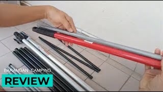 CAMPING POLES Jenisjenis tiang khemah yang sesuai untuk Flysheet [upl. by Eniamaj956]