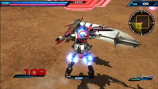 1 VS 2Barbatos vs Destiny and Exa Gundam Extreme vs Force PSVITA [upl. by Nwahsel]