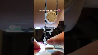 Geburtstagskrone in 15 Minuten nähen 💘 nähtutorial nähmaschine [upl. by Hodosh]