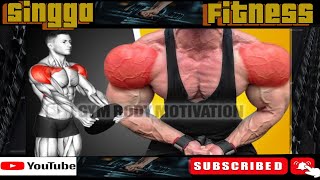 Shoulder workout at gym motivation fitnessmotivation gymmotivatianpower [upl. by Loutitia900]