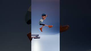 Short animation  Blender  Jumping action [upl. by Christabelle718]