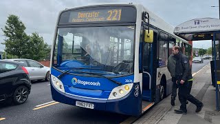 221 Stagecoach Bus  Rotherham to Doncaster Frenchgate Full Route [upl. by Nahtam]