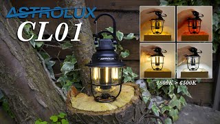 ASTROLUX CL01  1800K to 6500K lantern  TypeC charging [upl. by Idisahc]