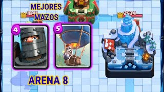 mejores mazos para arena 8 l Clash royale l 2023 SIN LEGENDARIAS [upl. by Thema]