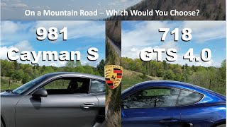 718 GTS 40 or 981 Cayman S  Drive Both  At The Same Time [upl. by Keiryt]