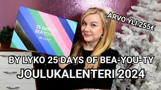 LYKO JOULUKALENTERI 2024  25 Days Of Beayouty By Lyko kalenterin koko sisältö [upl. by Roede]