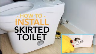 Skirted Concealed Trapway Toilet Installation [upl. by Michaelina]