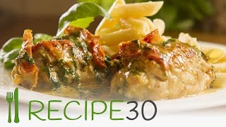 TUSCAN CREAMY CHICKEN MILANO WITH SUNDRIED TOMATOES  By wwwrecipe30com [upl. by Nnednarb]