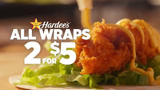 Hardees  2 for 5 Wraps  Morning to Night [upl. by Latty]