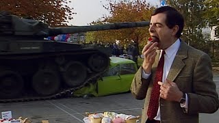 Tank DESTROYS Mr Beans Car  Mr Bean Live Action  Funny Clips  Mr Bean [upl. by Iorio]