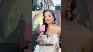 Jenn Trann shares her secret to successful female friendships 💖 wicked jenntran redcarpet [upl. by Marriott]