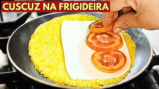 Como fazer Cuscuz na Frigideira recheado [upl. by Lavery]