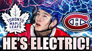 LANE HUTSON IS ABSOLUTELY ELECTRIC MONTREAL CANADIENS VS TORONTO MAPLE LEAFS PROSPECTS REVIEW [upl. by Lertram]