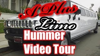 Hummer H2 Limo  Limo Service San Diego  A Plus Limos [upl. by Ardnassela]