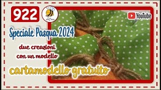 922 ❤️ due idee da non perdere facili facili elicreaCUCITO cucito creativo pasqua 2024 [upl. by Chancey]